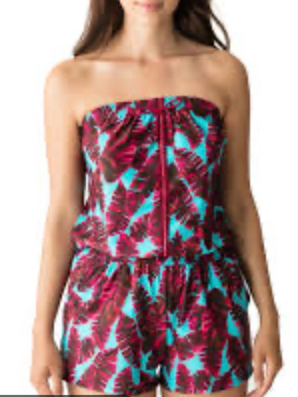 PrimaDonna Swim Palm Springs Strapless Romper - Pink Flavor